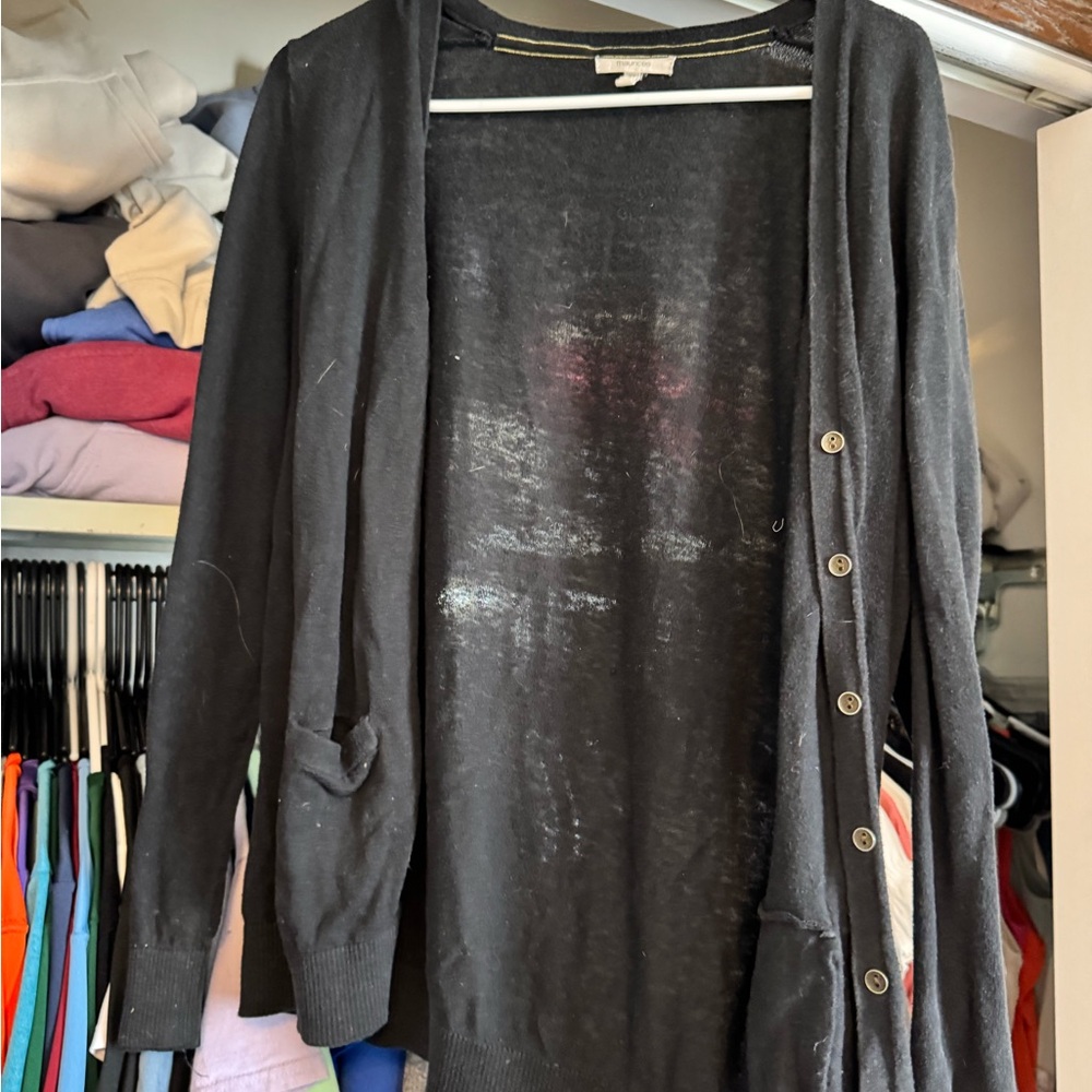 Maurices Black Women's Cardigan Sweater
